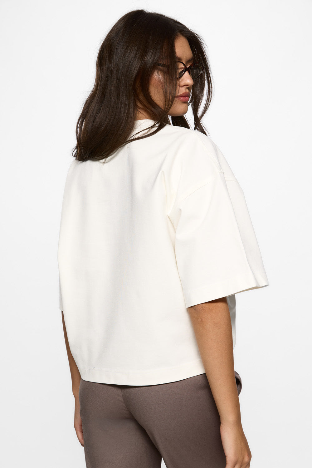 Tricou off-white cu imprimeu Vanilla