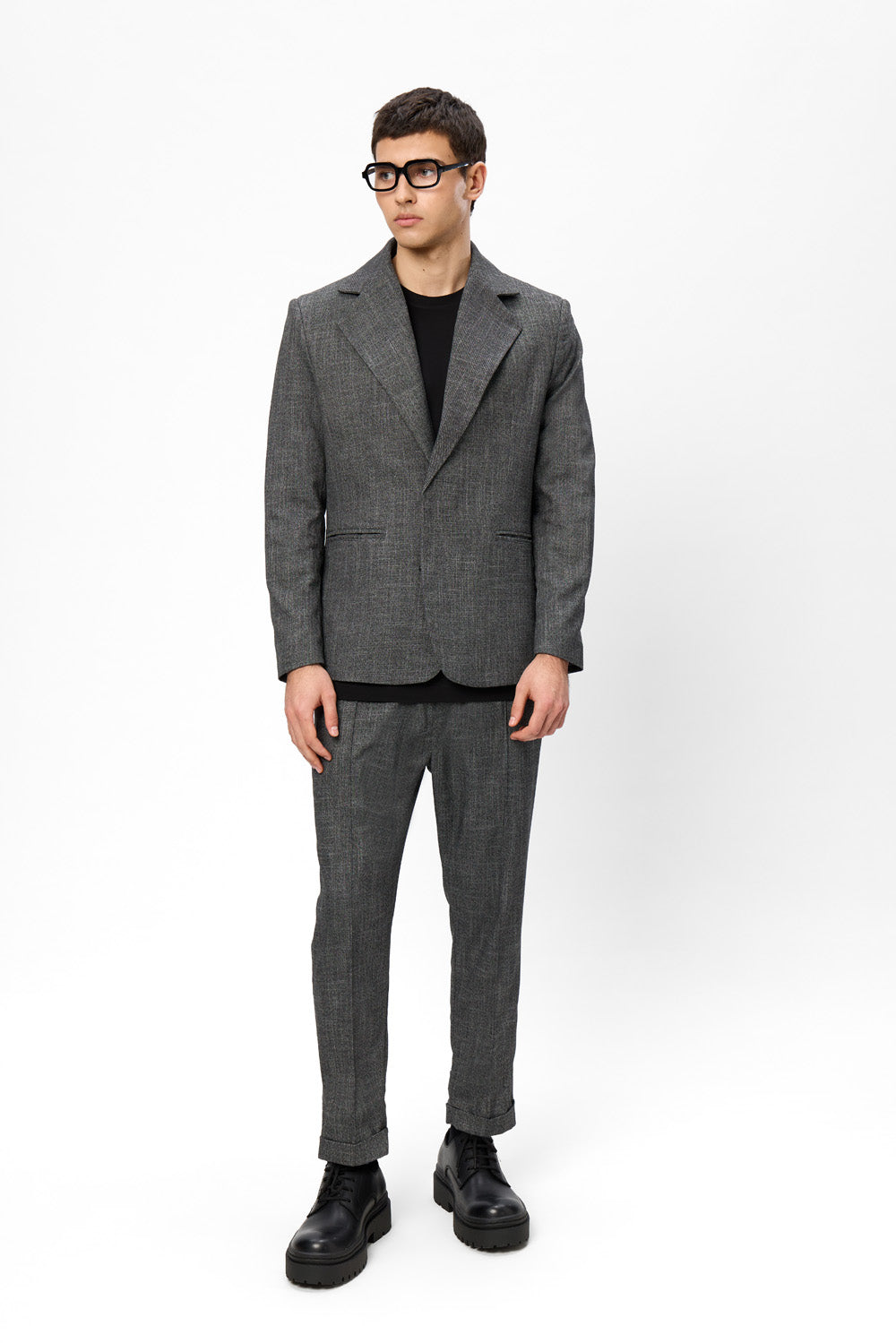 Thom V2 Black Melange Blazer