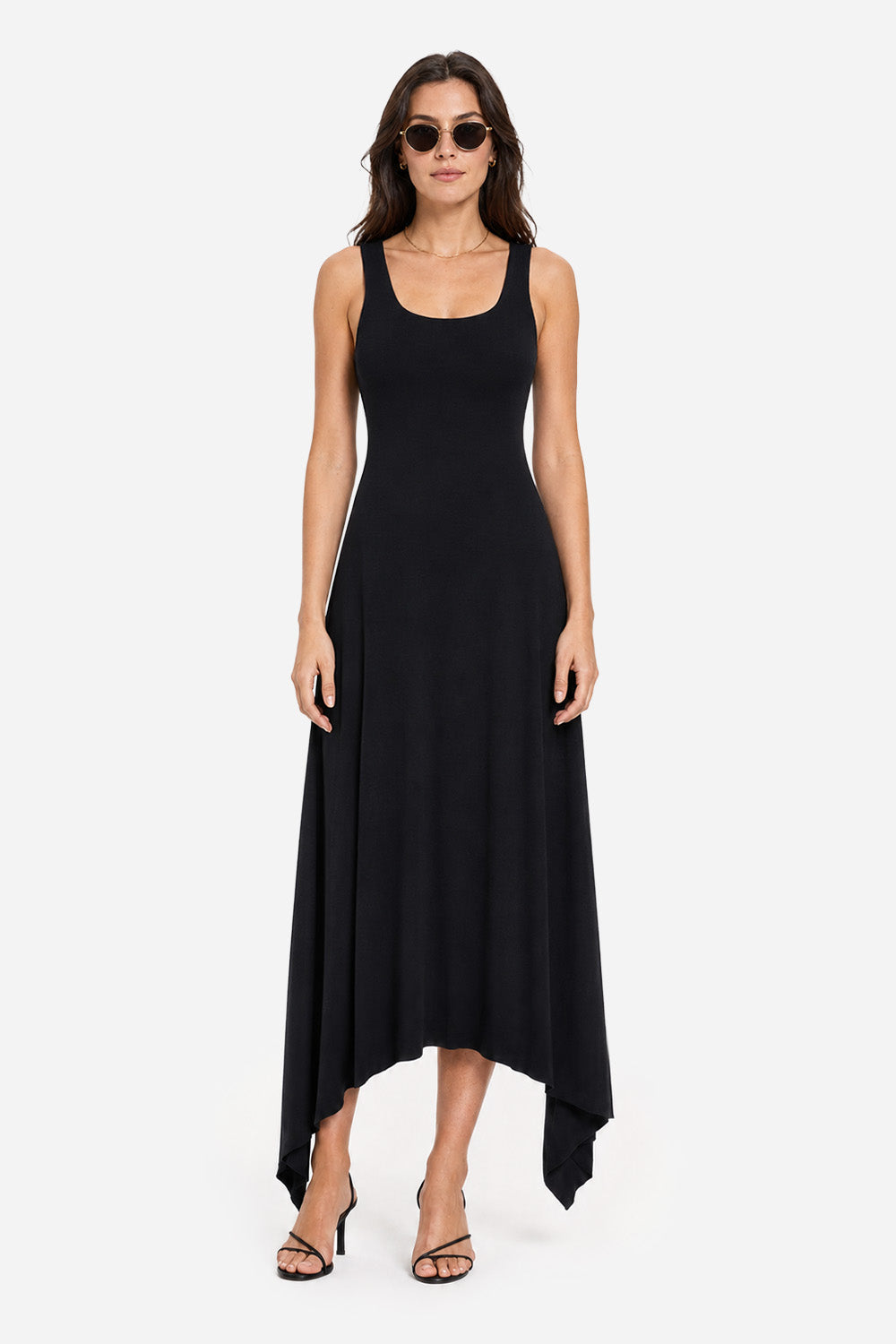 Rochie asimetrica neagra Valencia