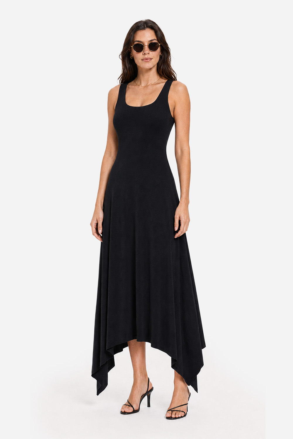 Rochie asimetrica neagra Valencia