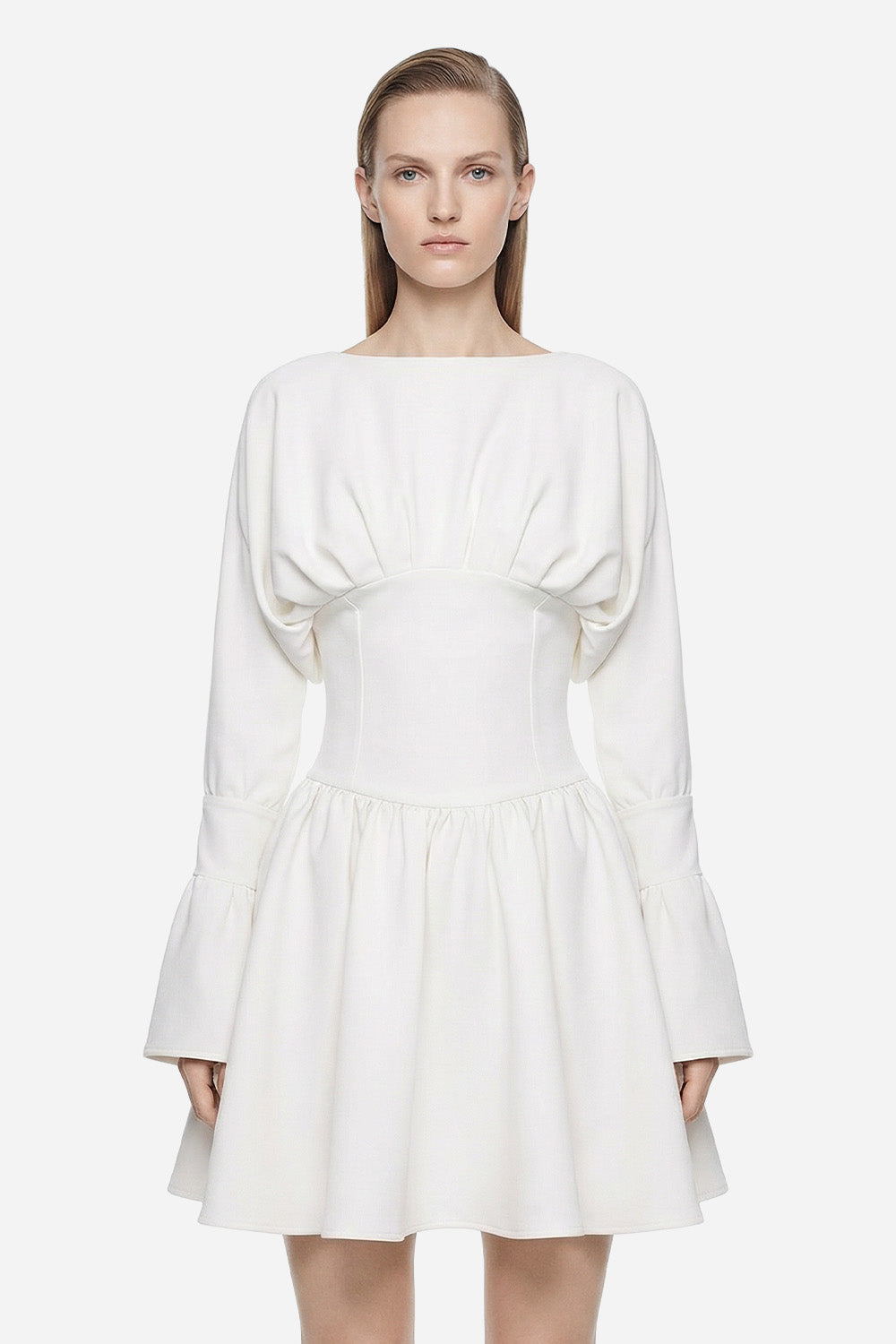 Rochie off-white din stofa Nyssa Cloth