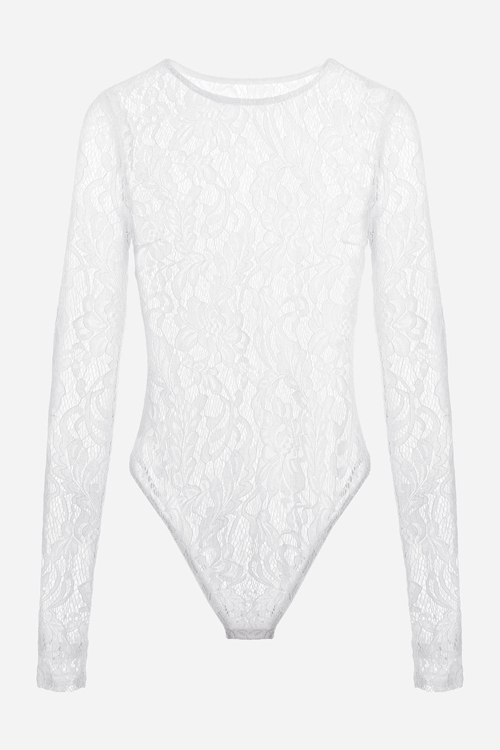 Osaka Off-White Top with sheer lace Body