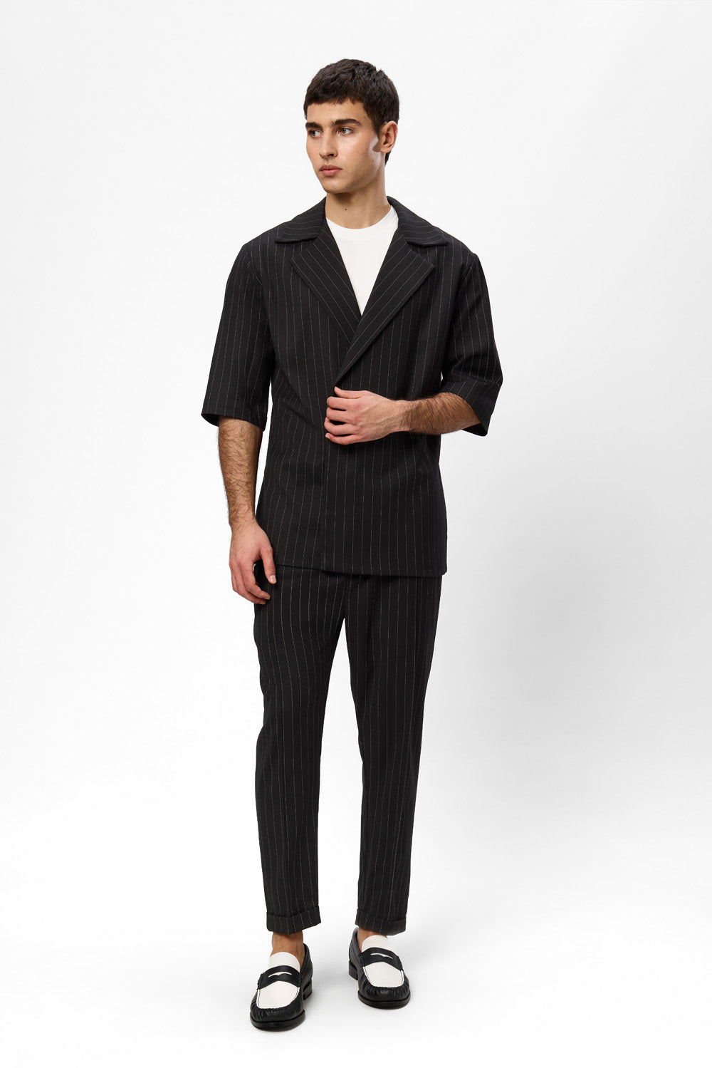 Riviera Black with stripes Cloth Jacket