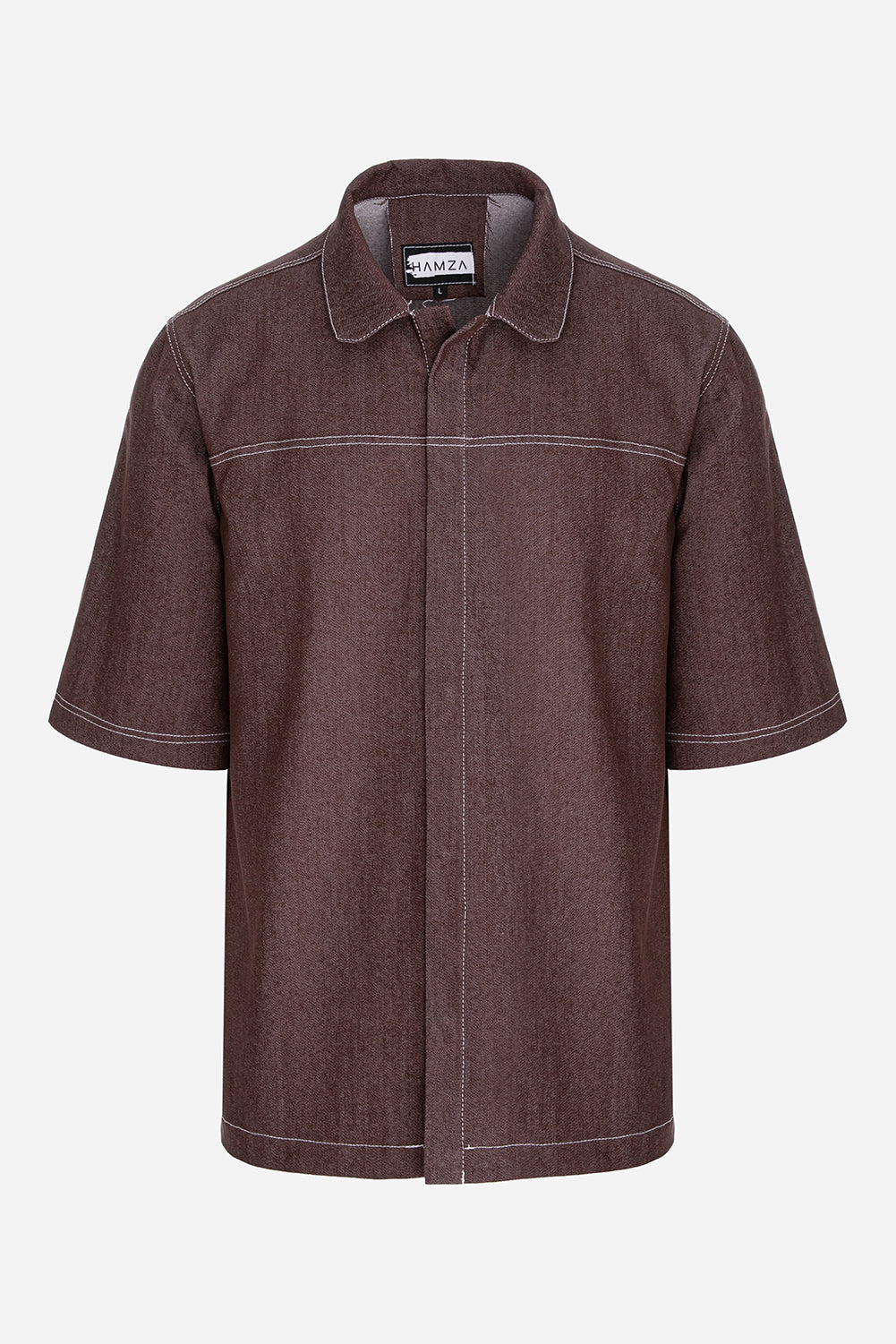 Six black denim Shirt