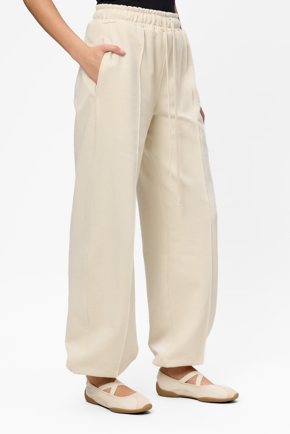 Pantaloni vanilla de trening din bumbac Alladin