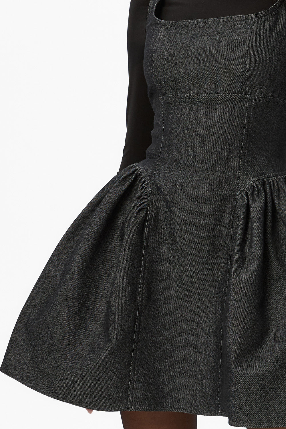 Alicia  Dark Blue Denim Mini Dress