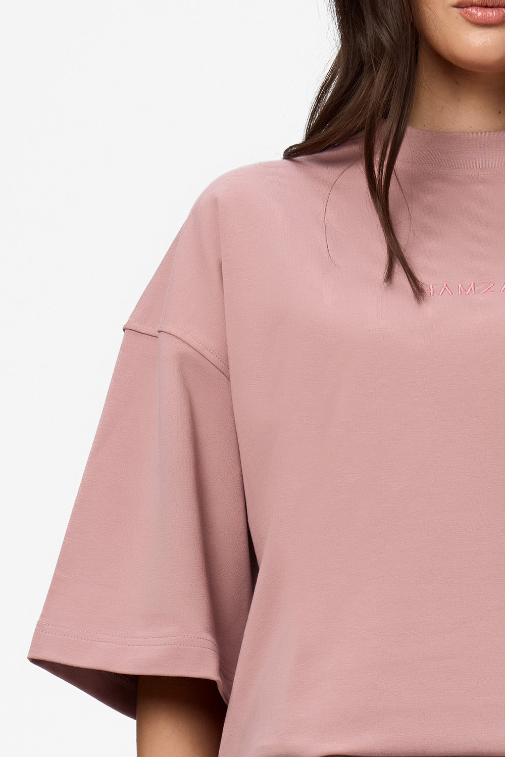Powder Pink oversized cotton T-shirt