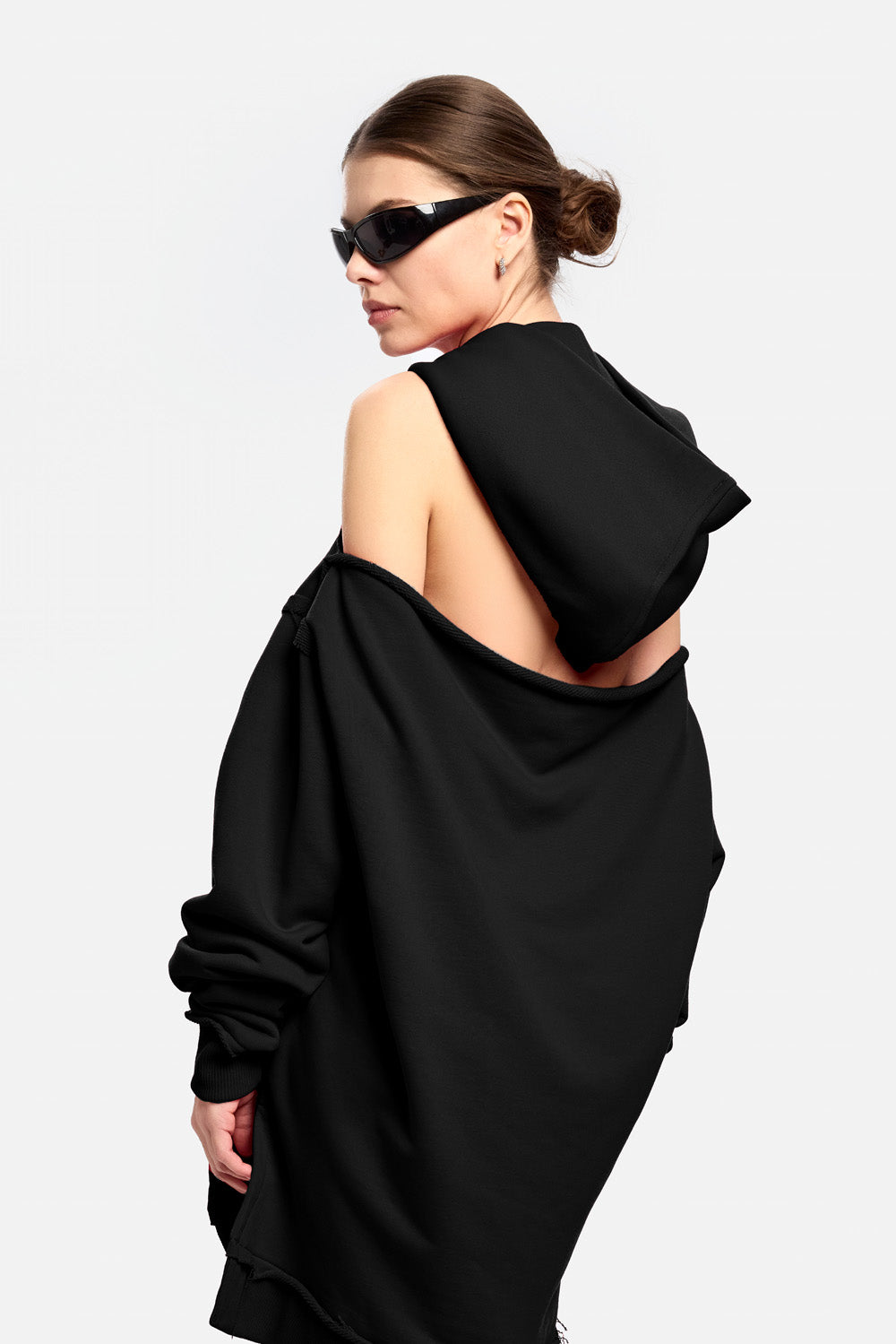 Hanorac-Rochie negru FRAGILE V2