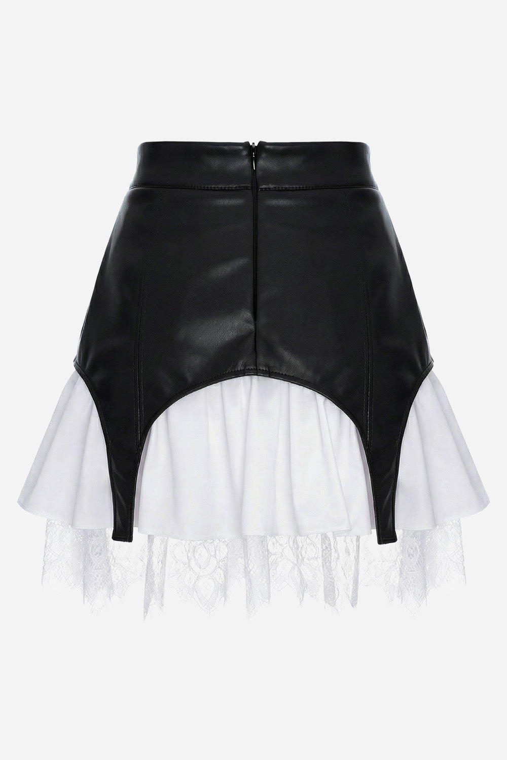 Black Swan Duo Leather skirt with gartier straps