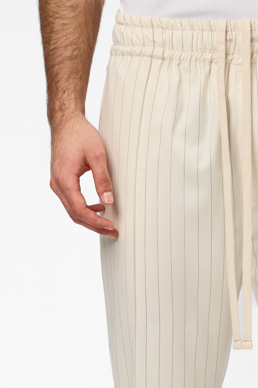 Pantaloni Vanilla din Stofa cu dungi Thom V2
