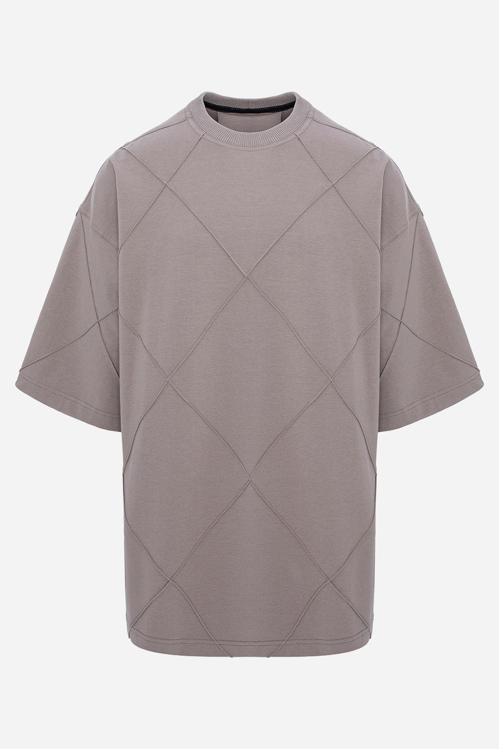 Tricou Off-White oversized cu cusaturi Diamond