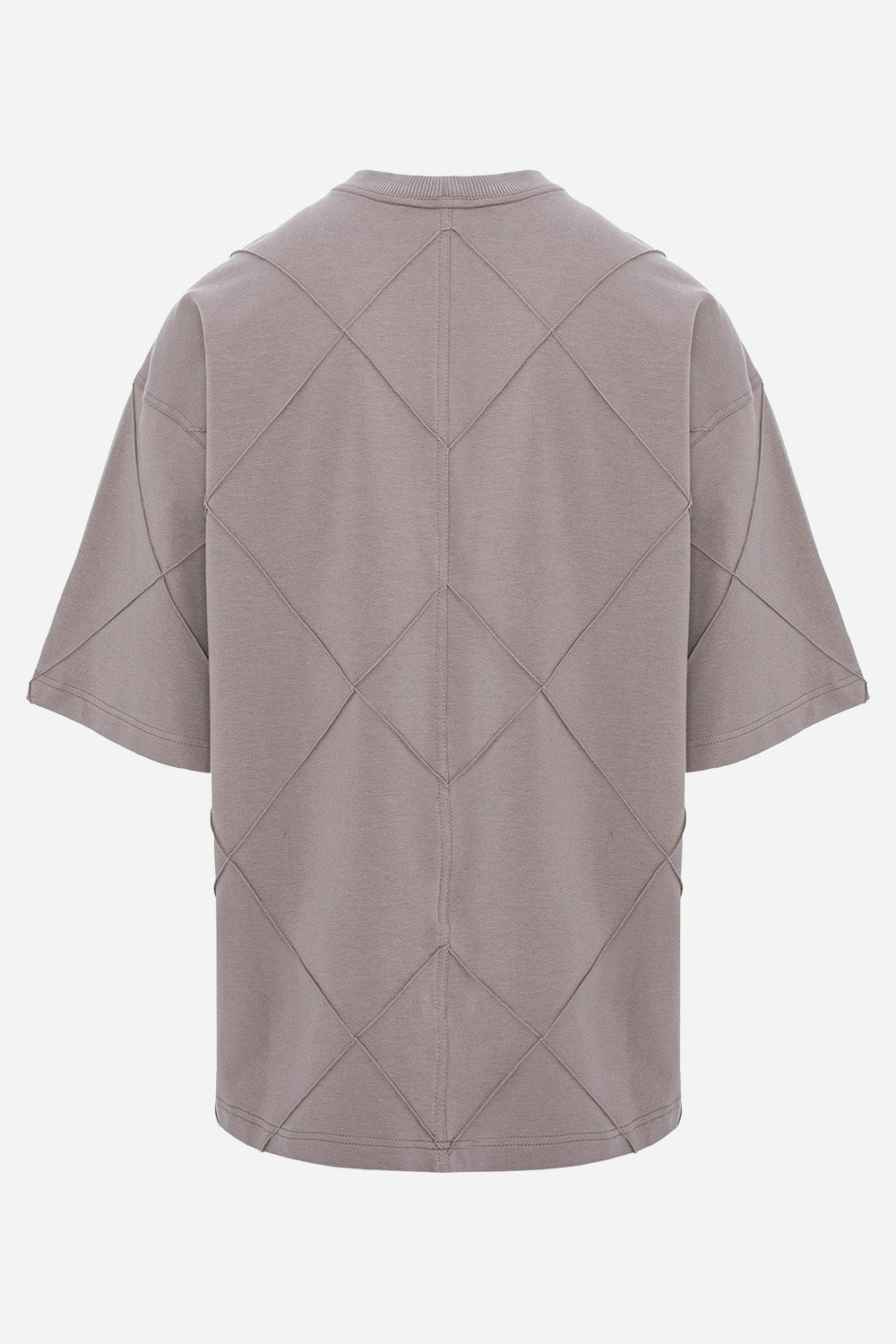 Tricou Off-White oversized cu cusaturi Diamond