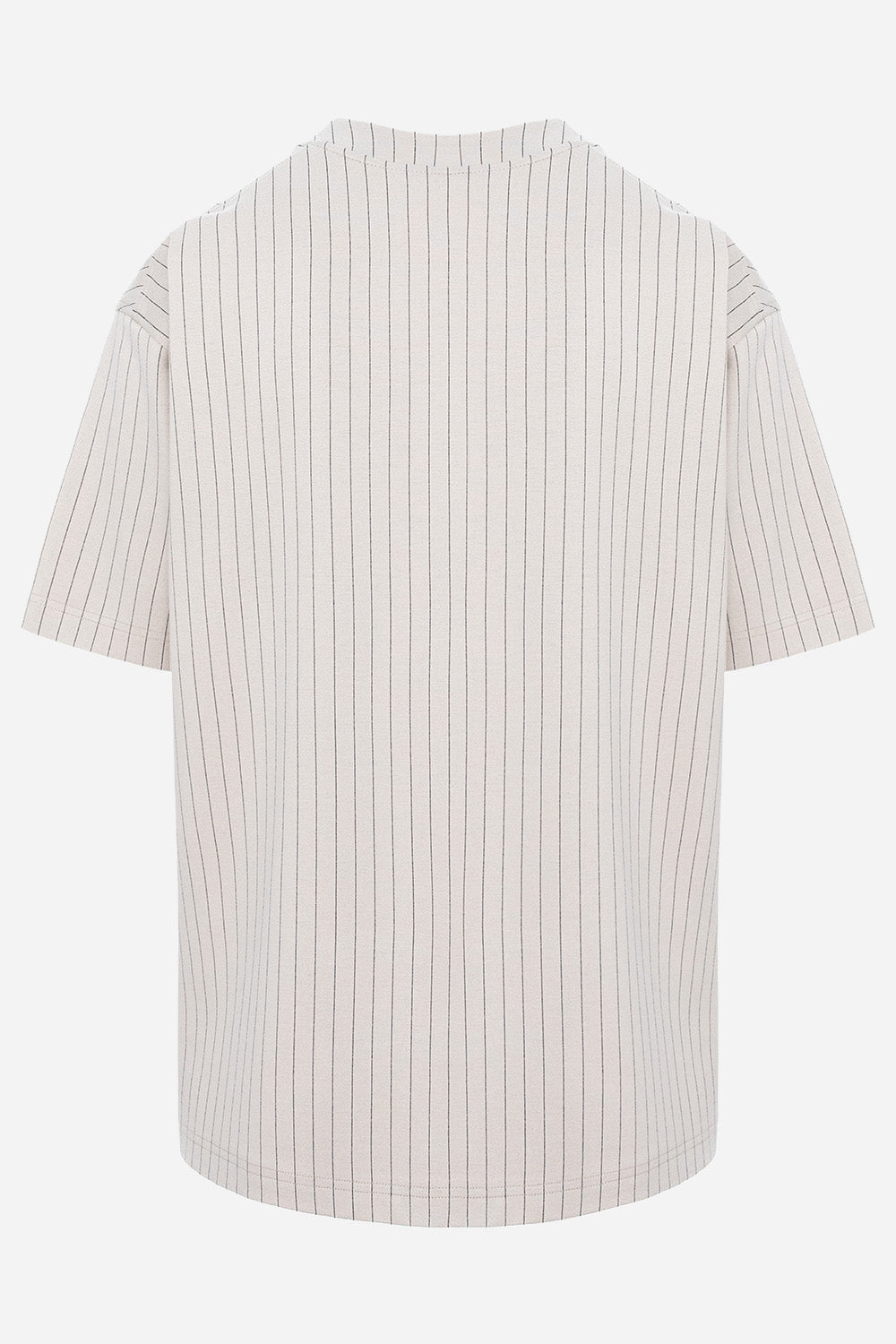 Monaco Cream T-Shirt with black stripes
