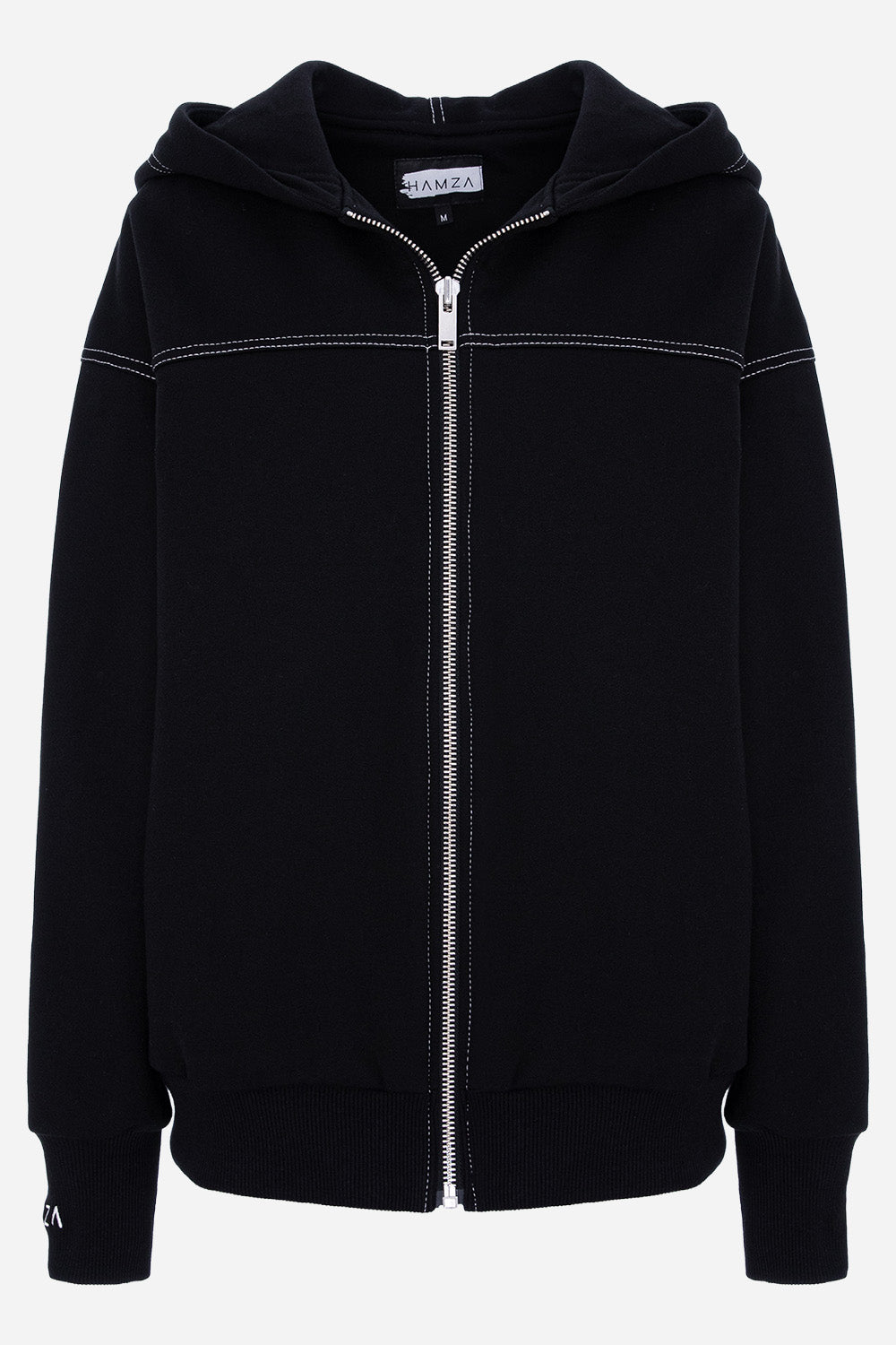 Milan cotton black Hoodie