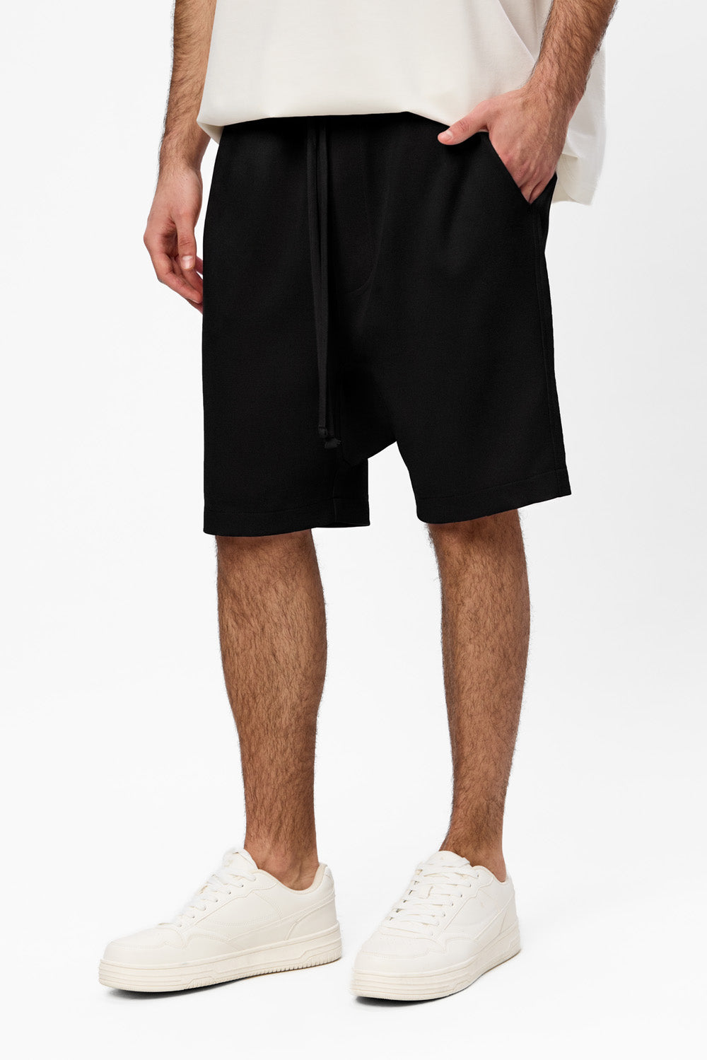 247 Black Cloth Shorts