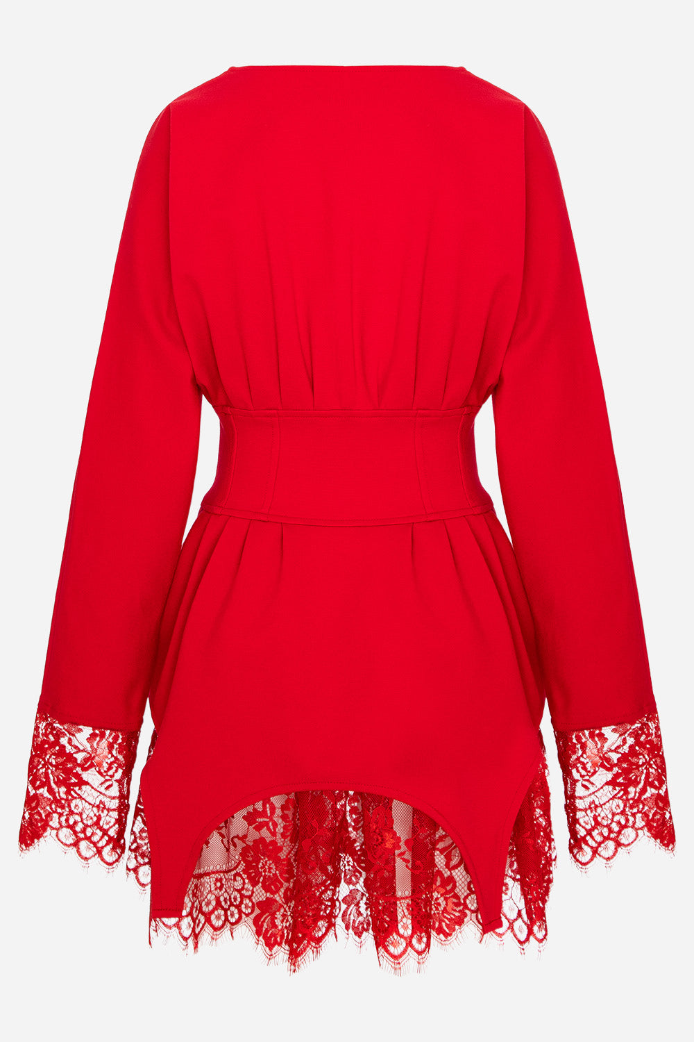 Kaya v2 red dress with lace and garter straps