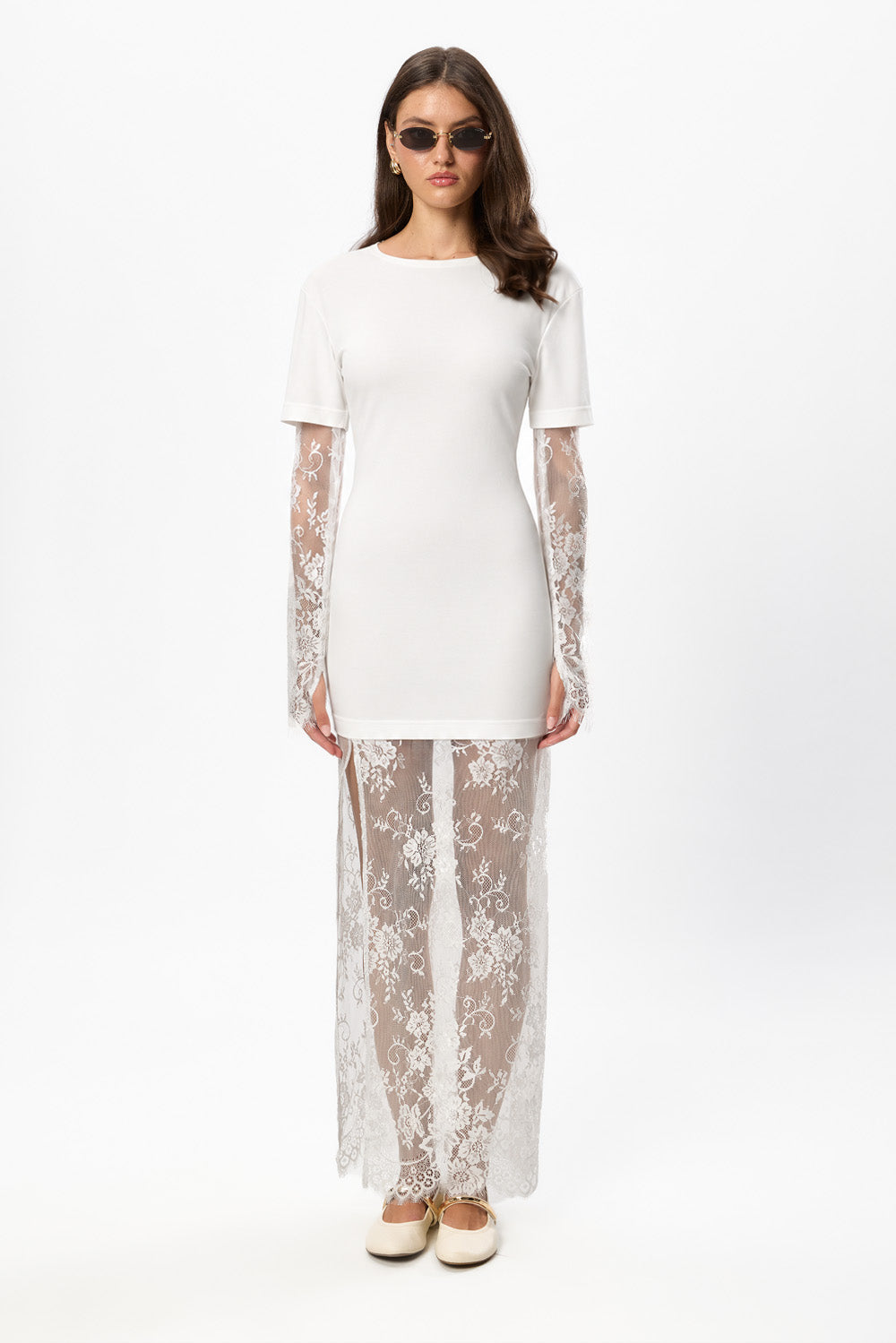 Rochie Slim Fit off-white Venice