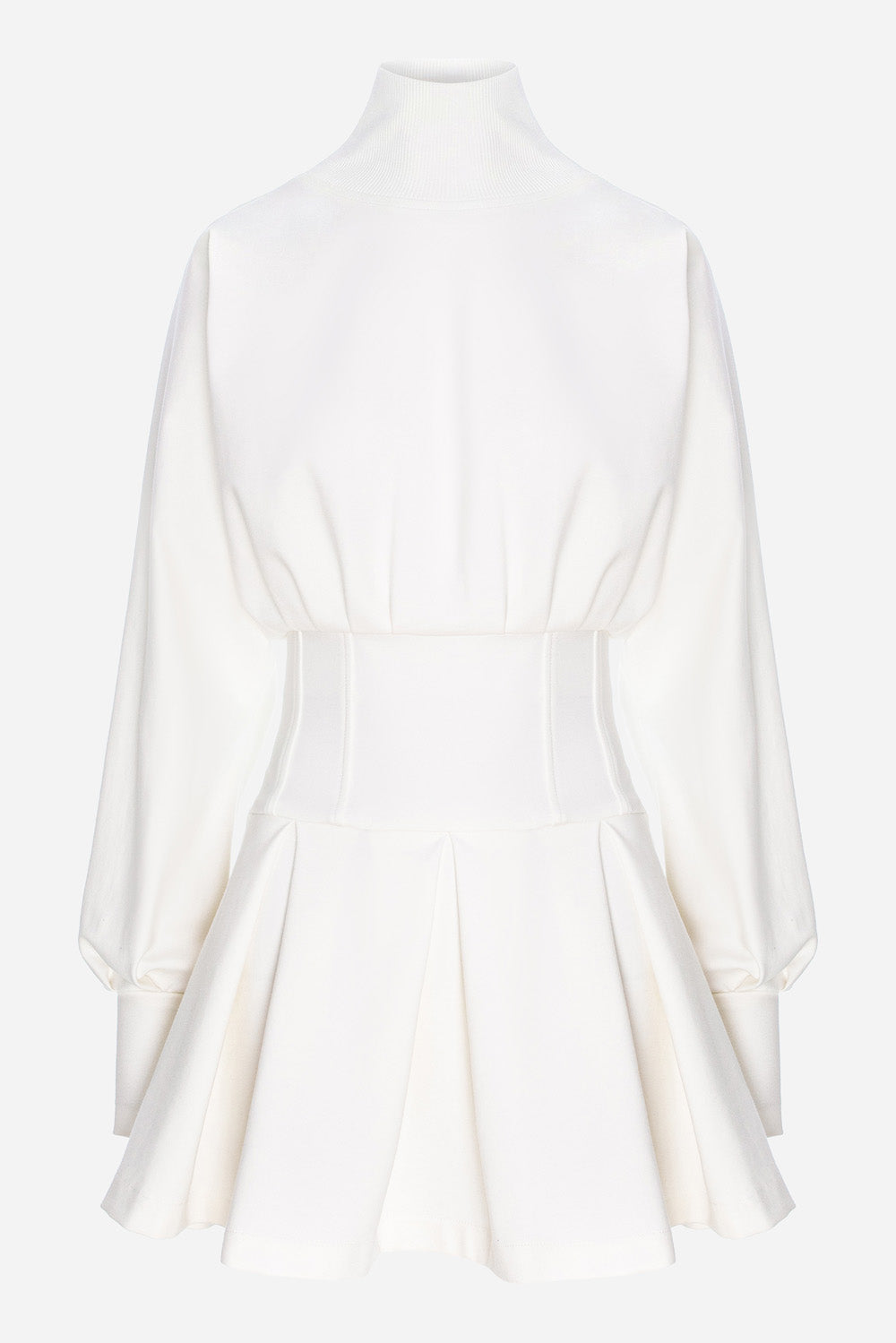 Rochie off white cu detalii corset și șnur din cristale Nyssa v2