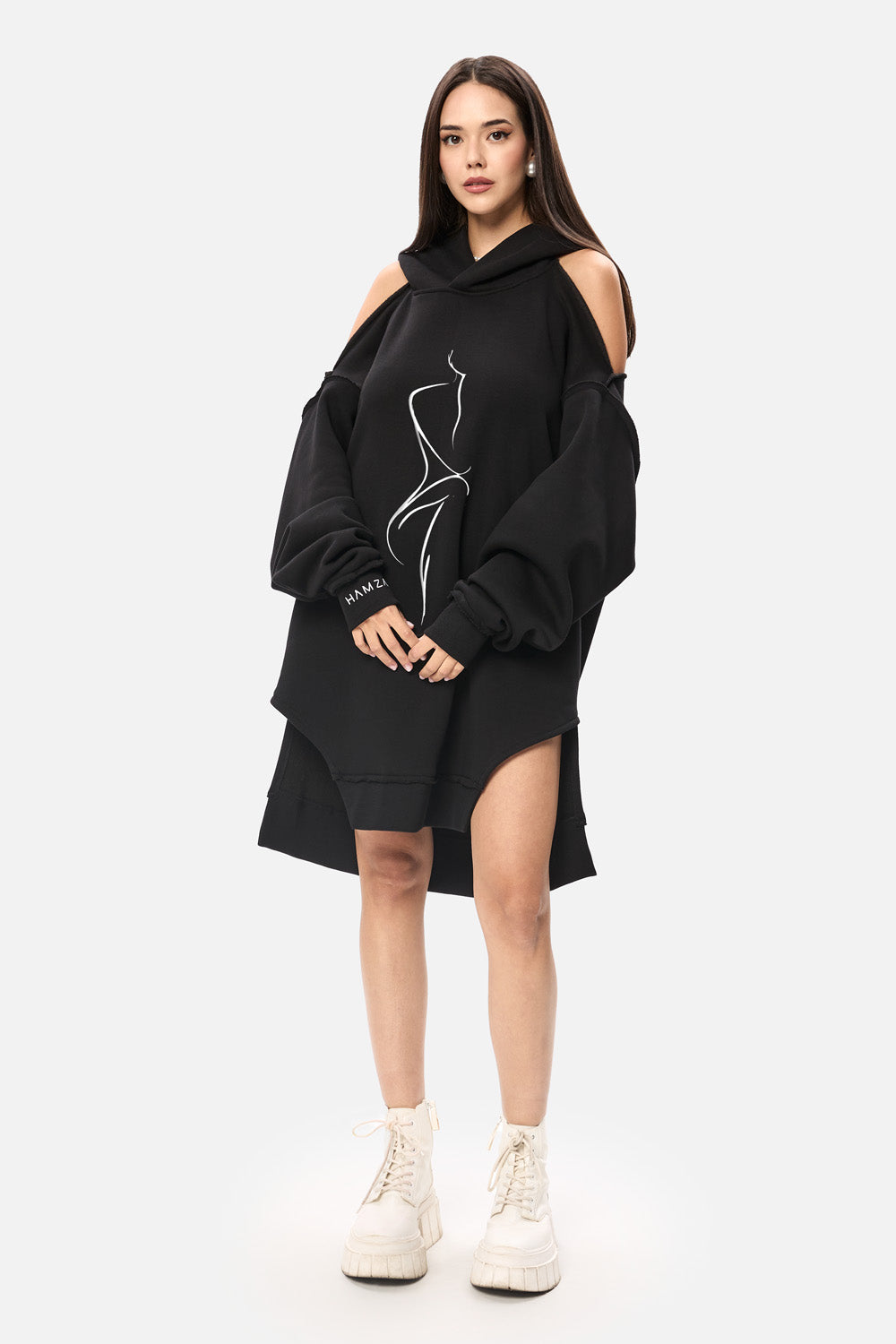 Delicate Hoodie-Dress W