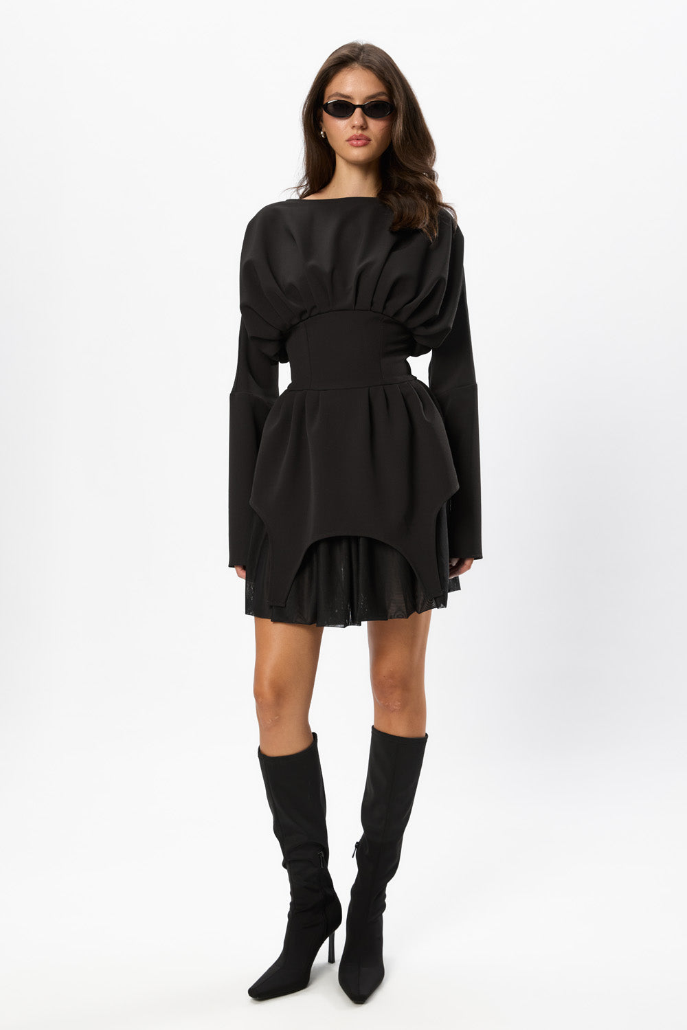 Nyssa Siren Black Midi Dress