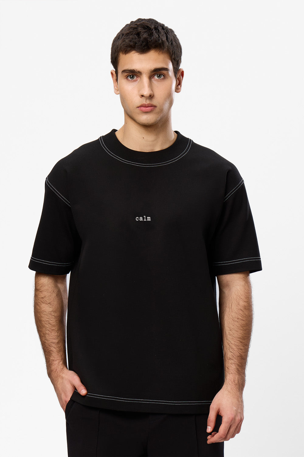 Tricou Off-White cu imprimeu Calm 2.0