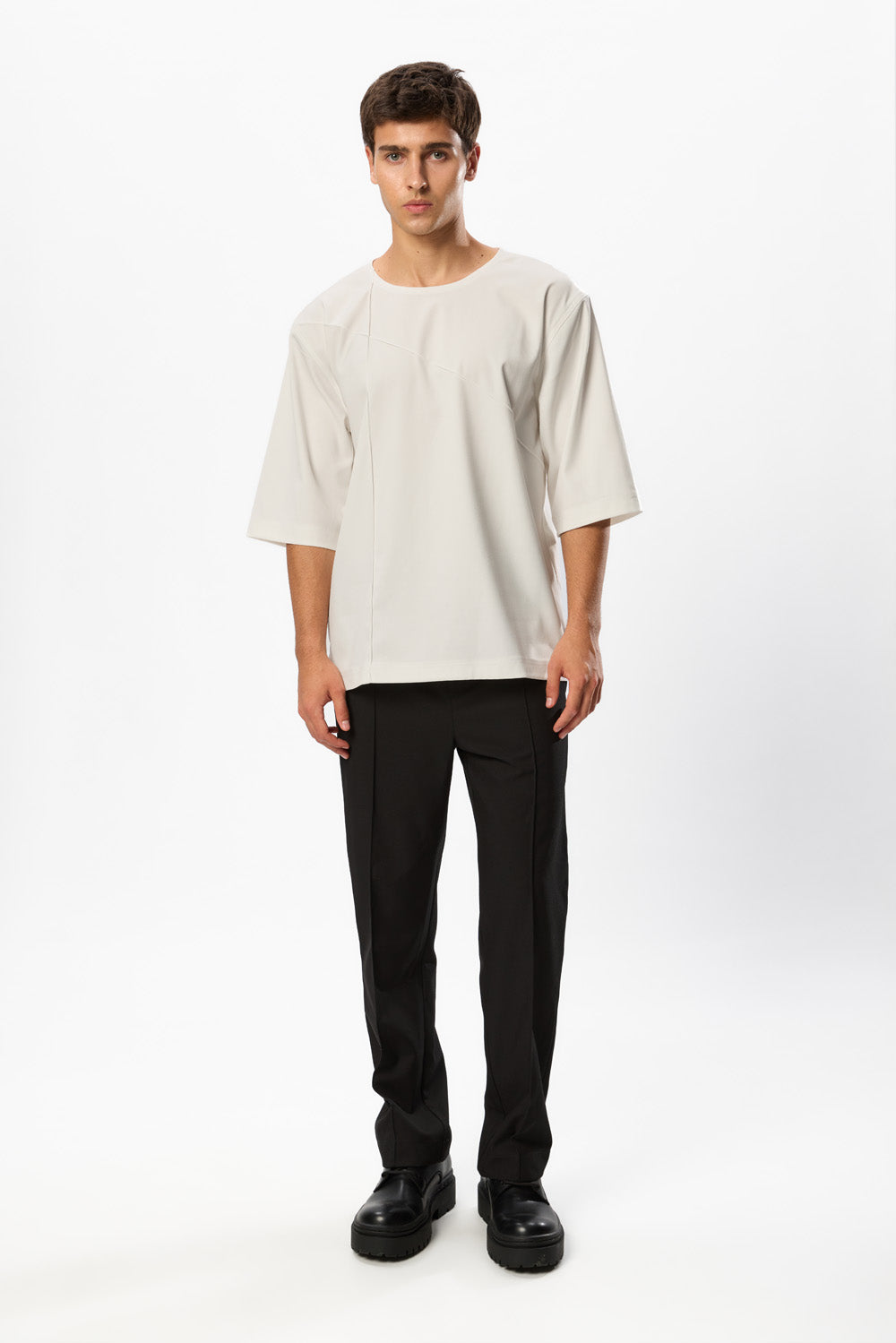 Tricou Off white din stofa Thom X
