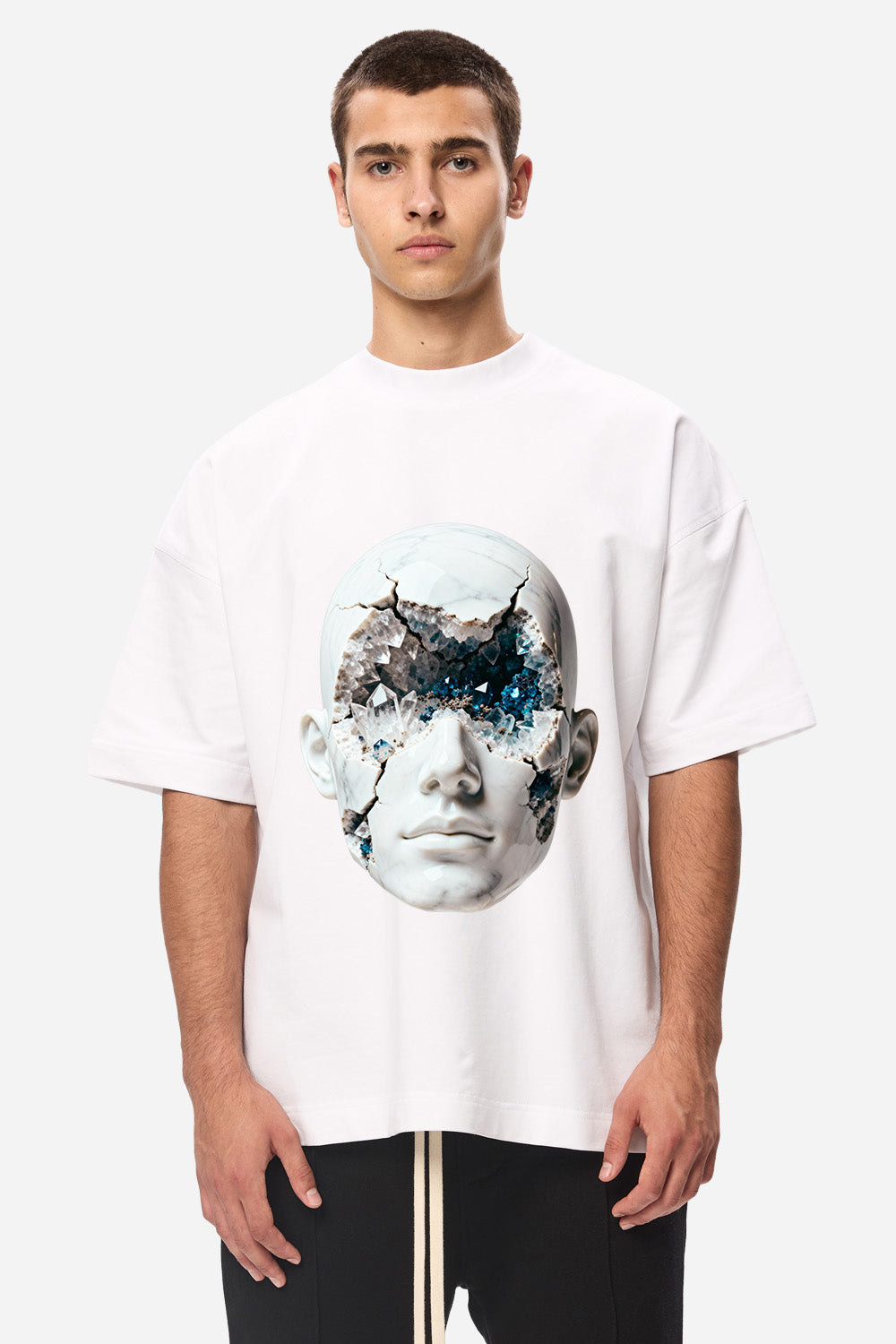 Amethyst Printed White T-Shirt