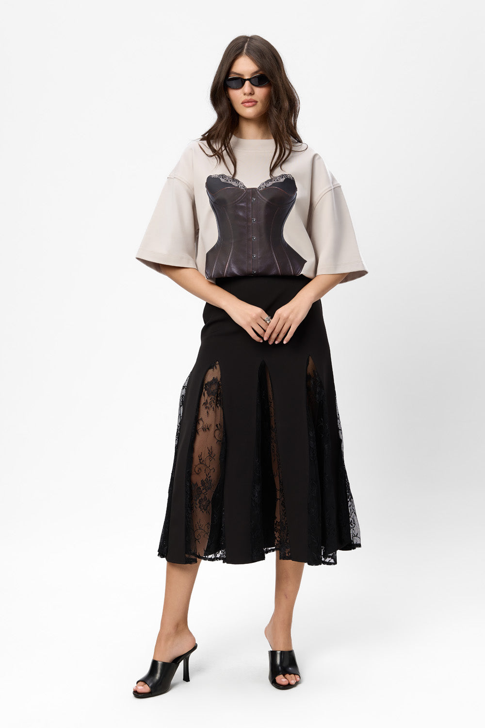 Ivory Leather printed Vanilla T-Shirt