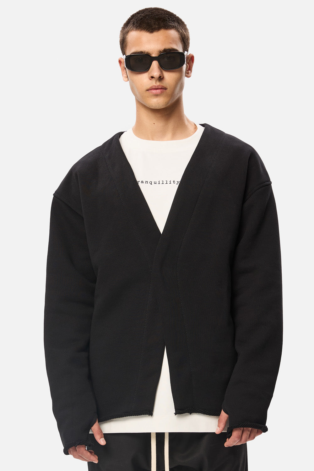 Cardigan Negru Crudo