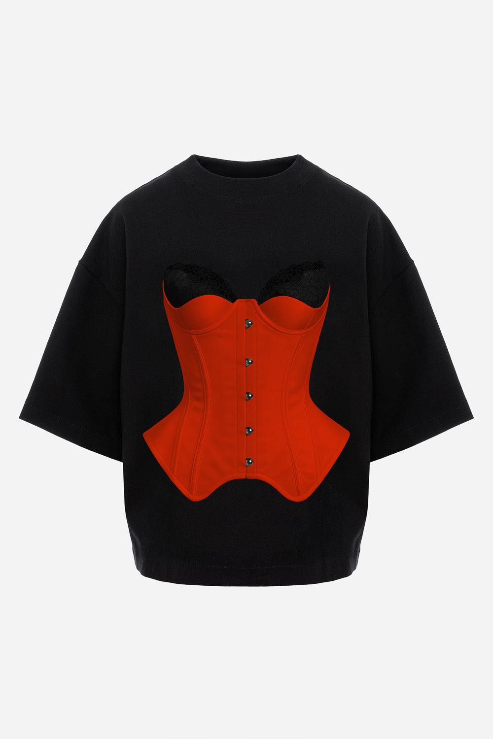 Tricou negru cu imprimeu Verona