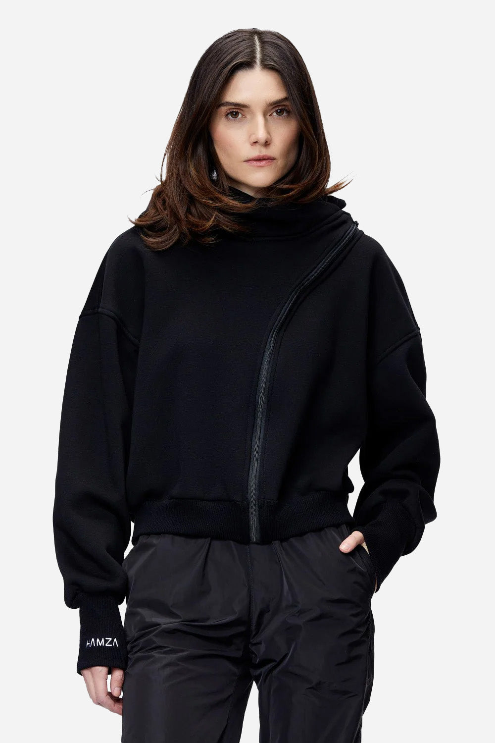 Hera embroidered beige W Hoodie