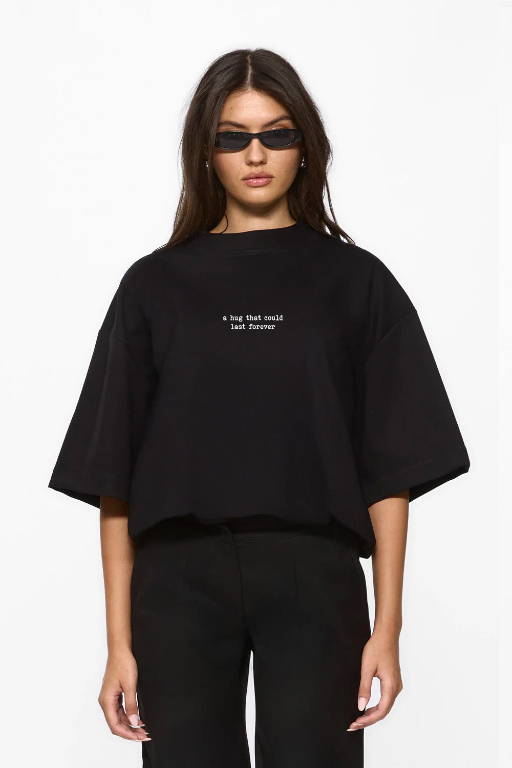 Valentines 2.0 printed Black T-Shirt