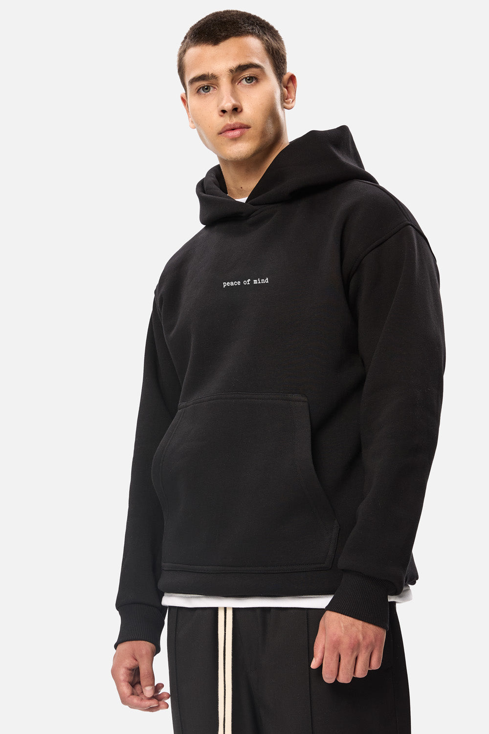 Zenith printed fleece hoodie