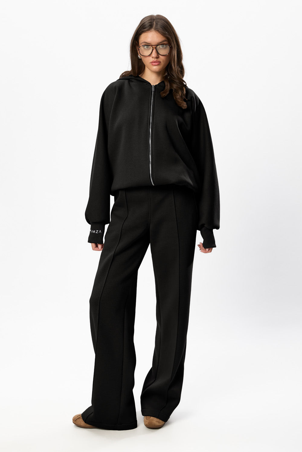 Hardy V2 Black Fleece Zip  Hoodie