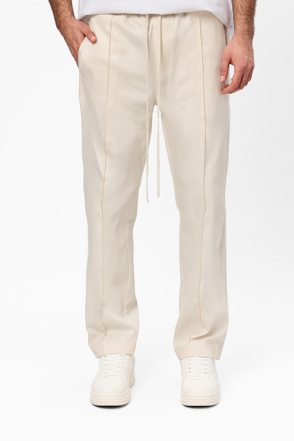 パンツ ANTONIO VATTEV BAGGY HARDWEAR TROUSERS Pantaloni maro din stofa 247 - Hamza