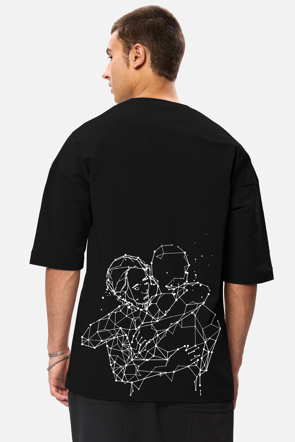 Tricou negru cu imprimeu Amore