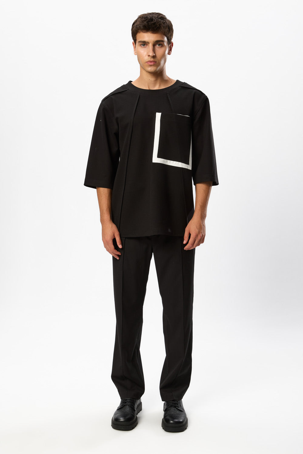 Tricou Negru Omar Pocket 