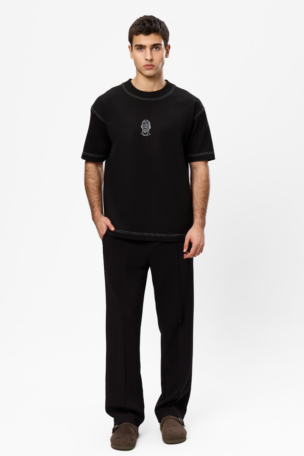 Tricou Negru cu imprimeu Find Your Balance