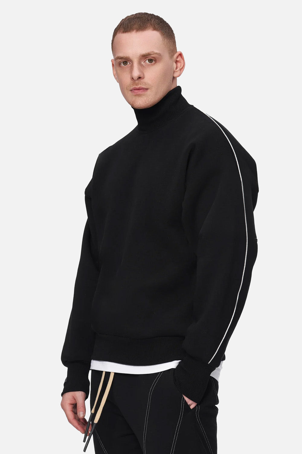 Linea Black Turtleneck