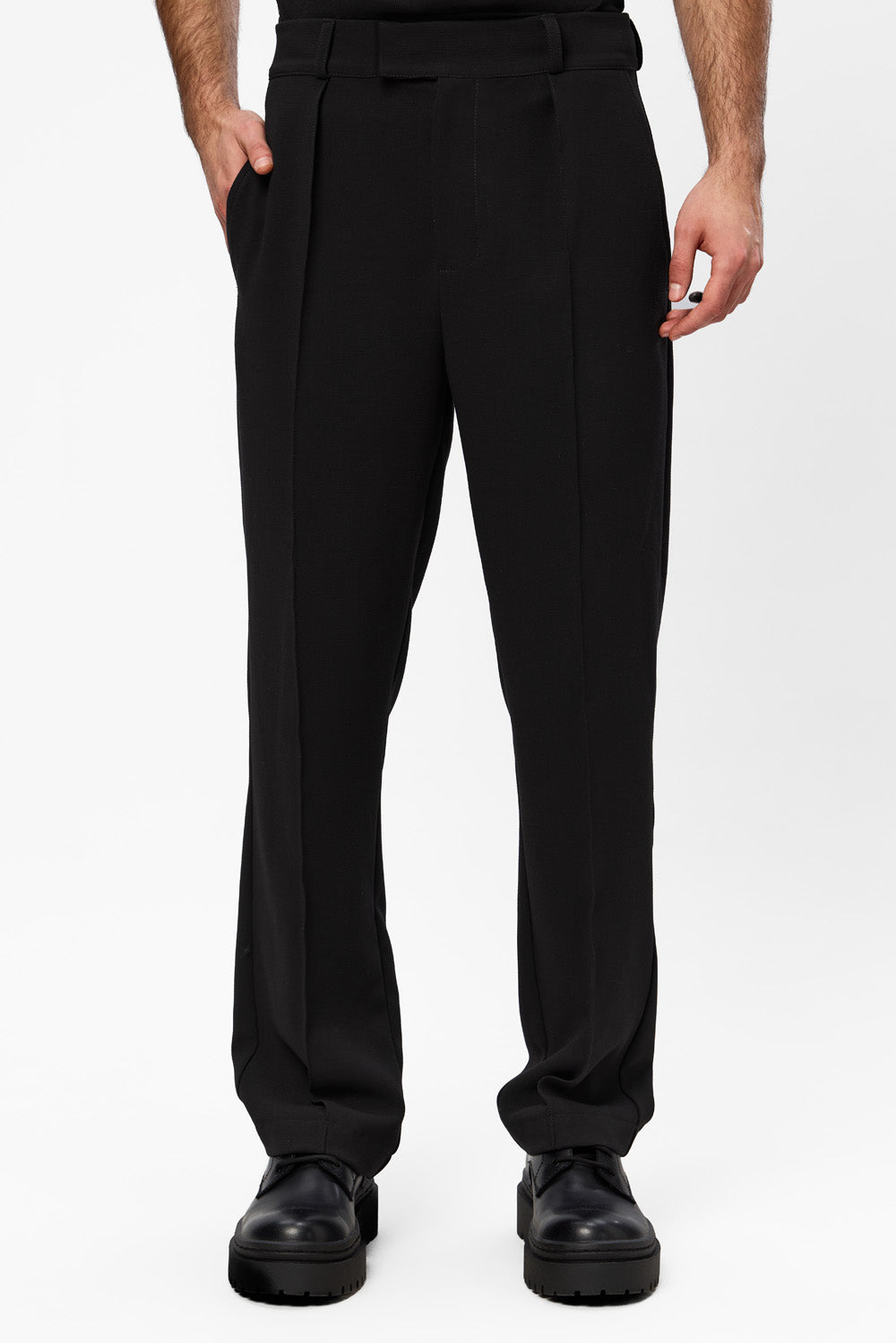 Pantaloni gri din stofa 247 A1