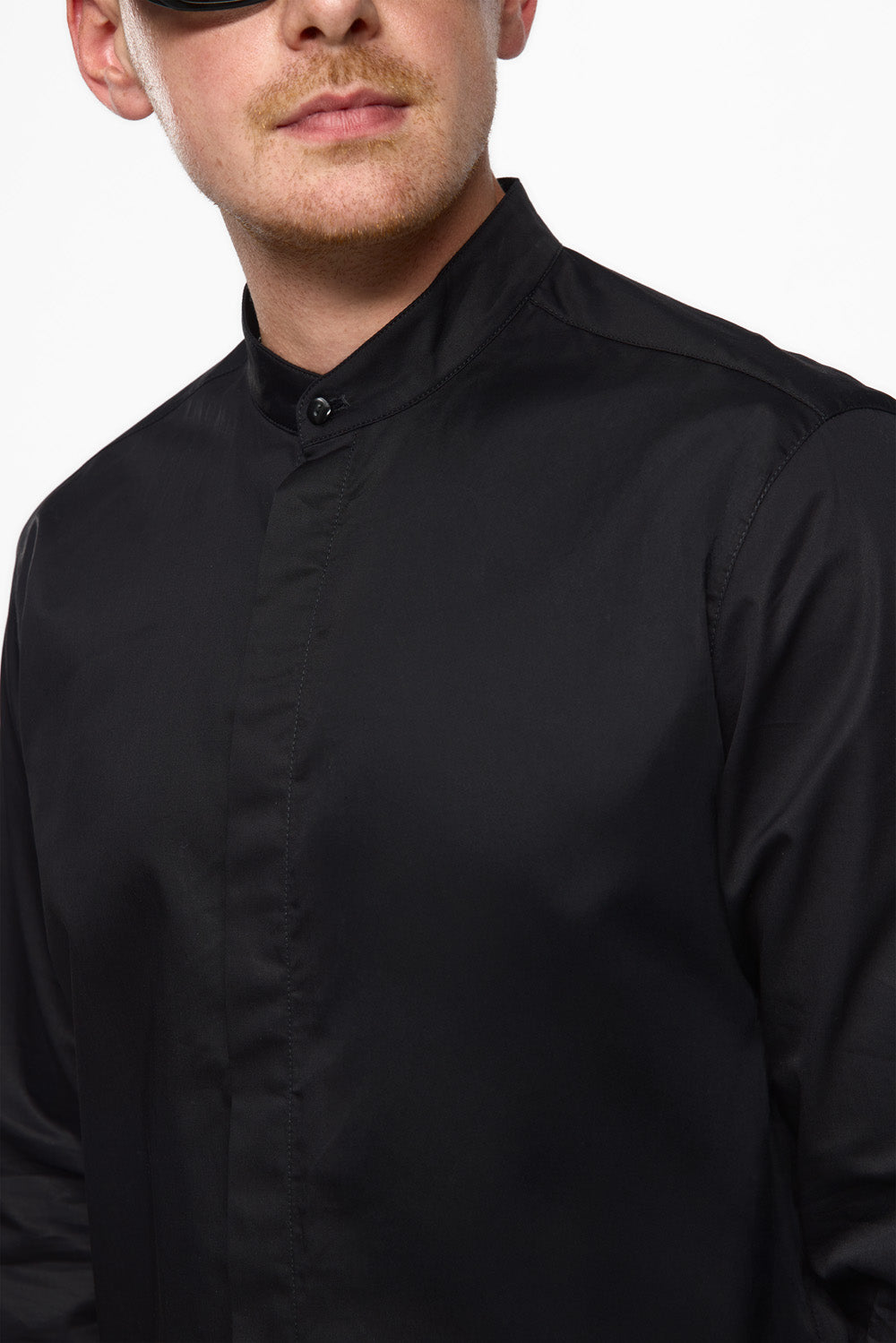 Camasa neagra din poplin Thom V2