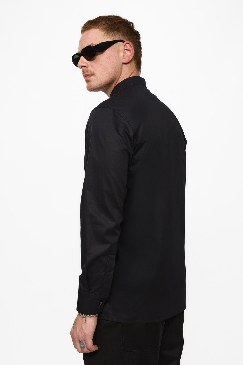 Camasa neagra din poplin Thom V2