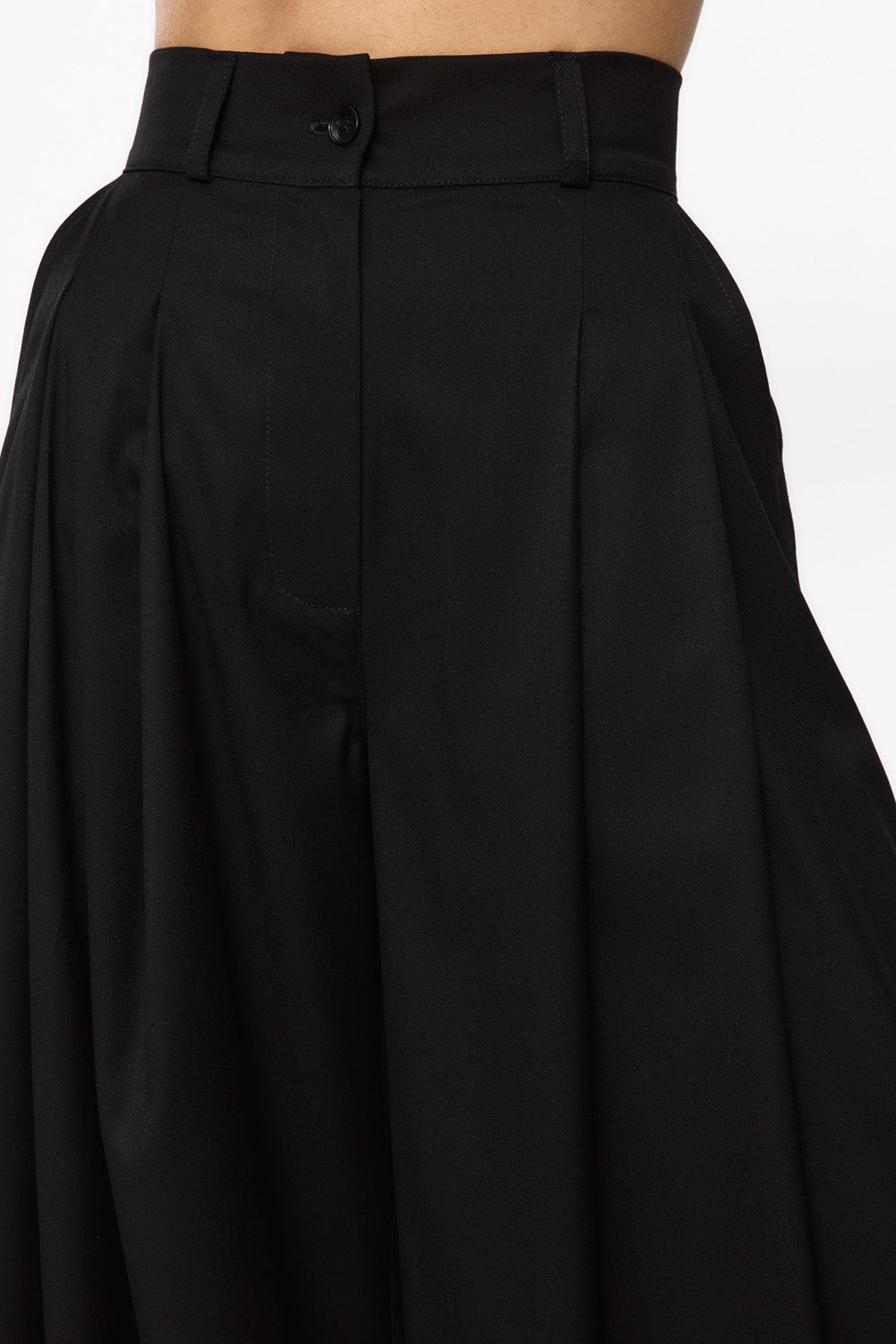 Pantalon negru din stofa Kimi