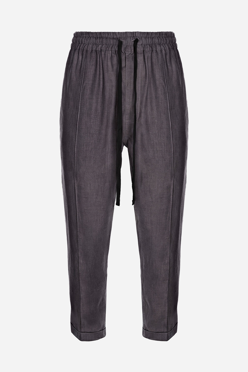 Pantaloni negri din in Thom