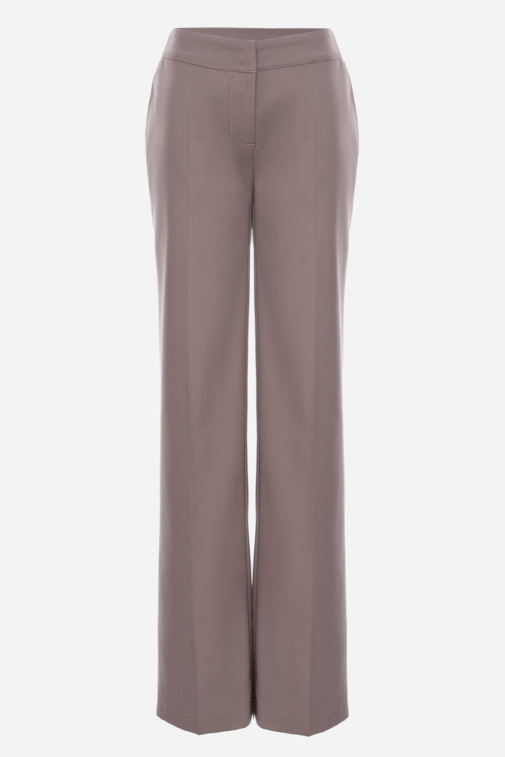 Pantalon bej din stofa Swan