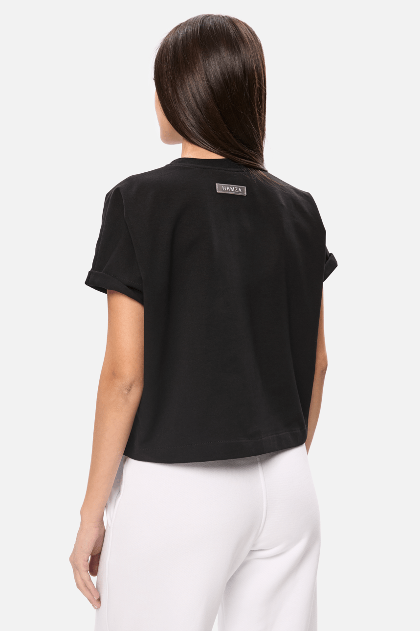 Muse Embroidered Black T-shirt W