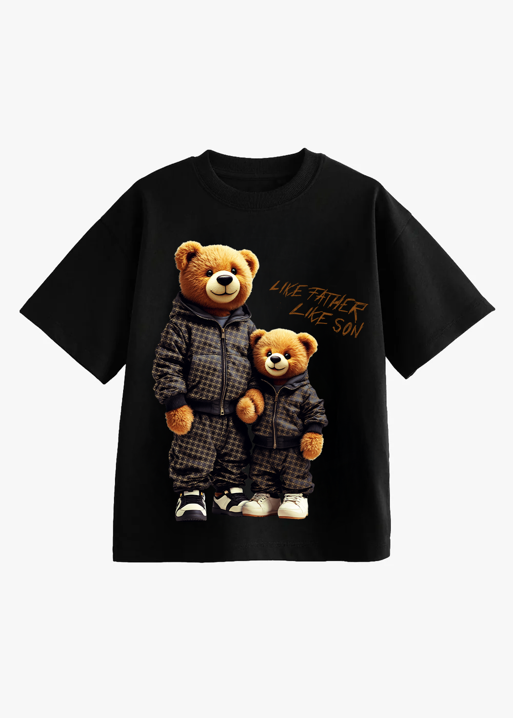 Tricou negru din bumbac cu imprimeu Son