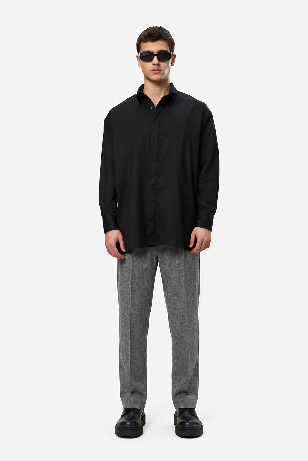 Pantaloni gri din stofa 247 A1