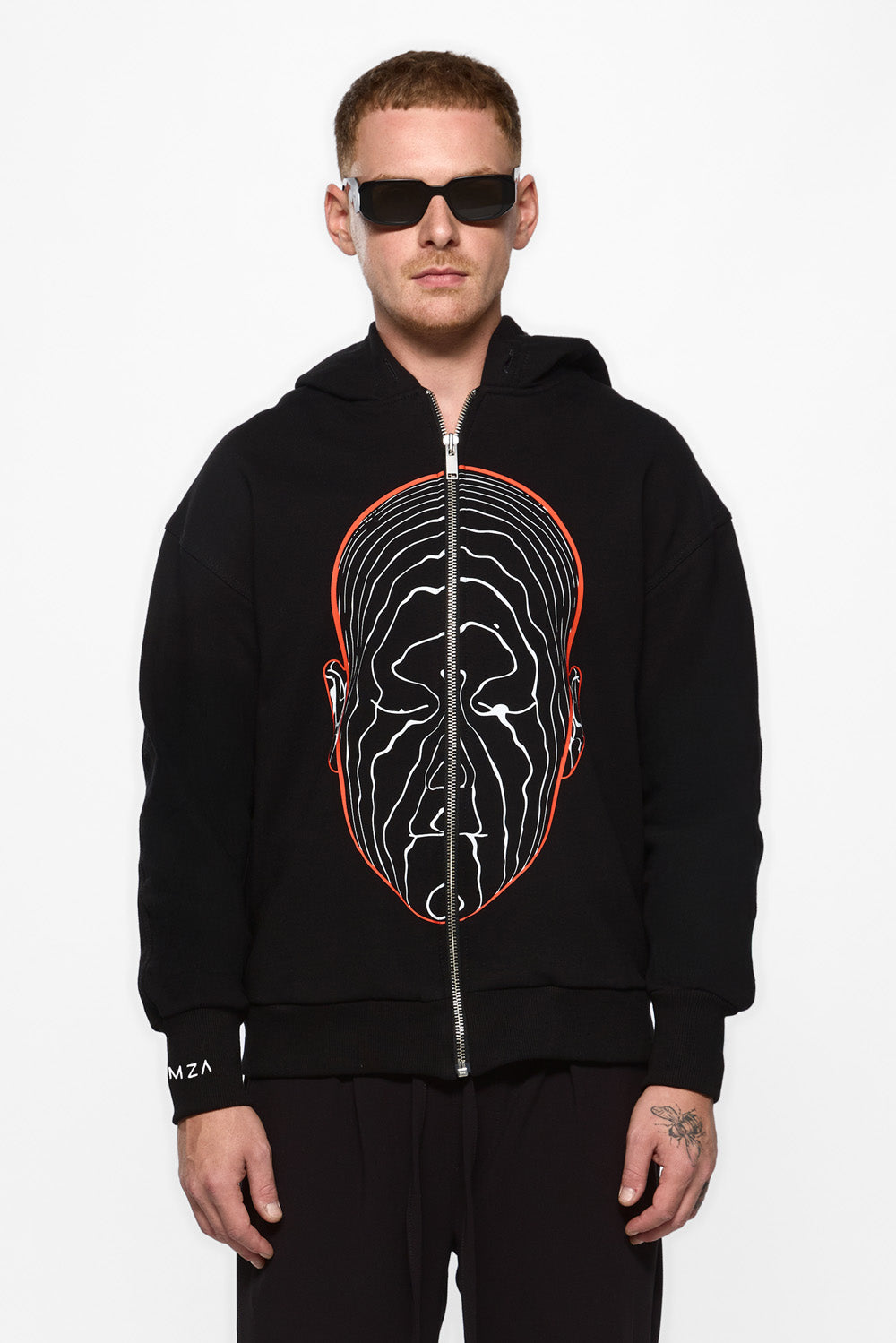 Ego printed Zip Hoodie