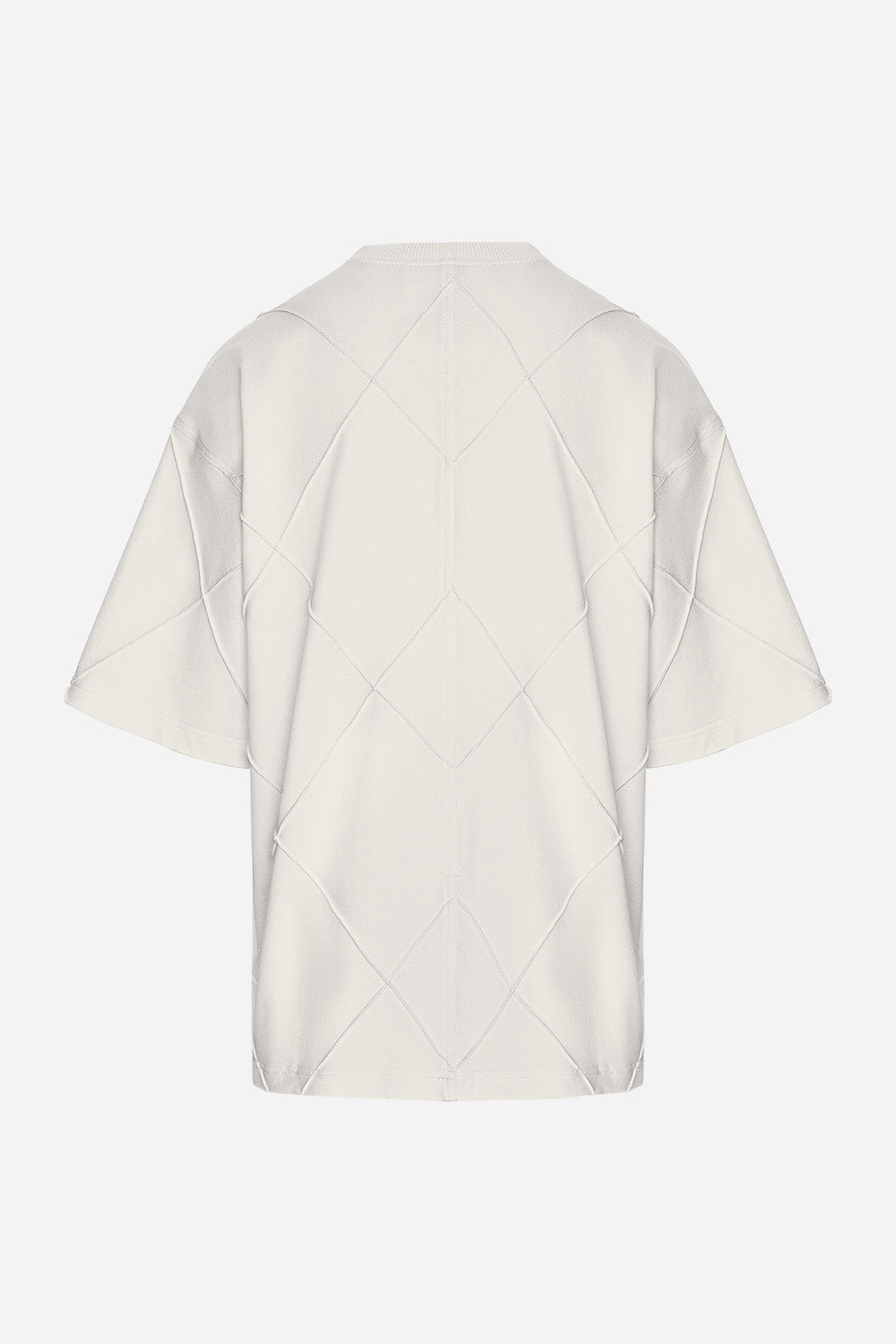 Tricou negru oversized cu cusaturi Diamond